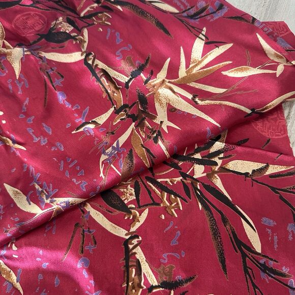 Silk Neck Scarf Asian Fringe Party Cocktail Luxury Japan Gift Travel Accessory - Picture 6 of 6